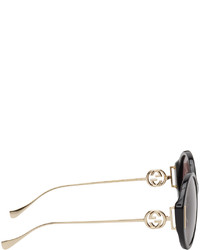 Lunettes de soleil marron Gucci