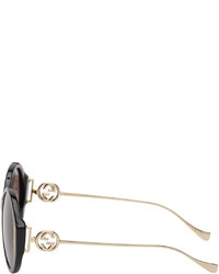 Lunettes de soleil marron Gucci