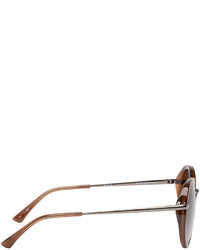 Lunettes de soleil marron Dries Van Noten