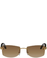 Lunettes de soleil marron Cartier