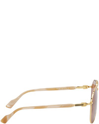 Lunettes de soleil marron Gucci