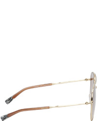 Lunettes de soleil marron Missoni