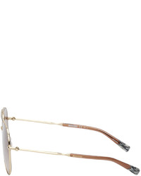 Lunettes de soleil marron Missoni