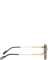 Lunettes de soleil marron Cartier