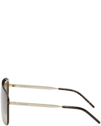 Lunettes de soleil marron Saint Laurent