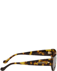 Lunettes de soleil marron Nanushka