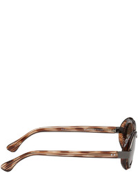 Lunettes de soleil marron Dries Van Noten