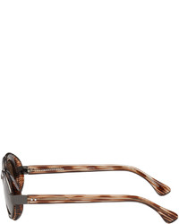 Lunettes de soleil marron Dries Van Noten