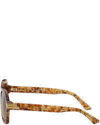 Lunettes de soleil marron Bottega Veneta