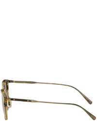 Lunettes de soleil marron Brunello Cucinelli