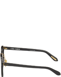 Lunettes de soleil moutarde Linda Farrow