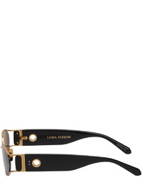 Lunettes de soleil moutarde Linda Farrow