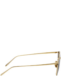 Lunettes de soleil moutarde Linda Farrow