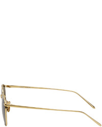 Lunettes de soleil moutarde Linda Farrow