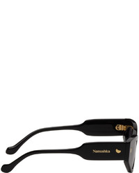 Lunettes de soleil noires Nanushka