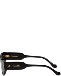 Lunettes de soleil noires Nanushka