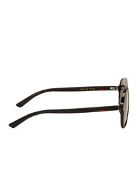 Lunettes de soleil noires Gucci