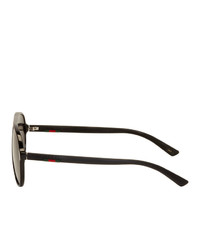 Lunettes de soleil noires Gucci