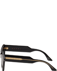 Lunettes de soleil noires Marni