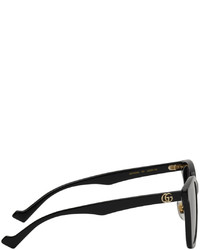 Lunettes de soleil noires Gucci