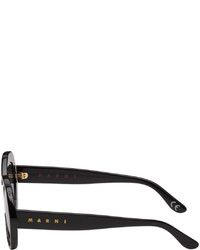 Lunettes de soleil noires Marni