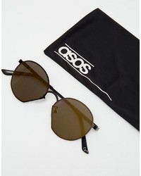 Lunettes de soleil noires Asos