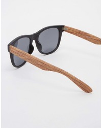 Lunettes de soleil noires Asos