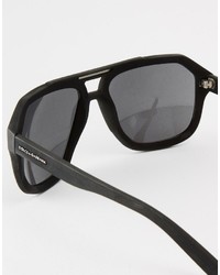 Lunettes de soleil noires Dolce & Gabbana