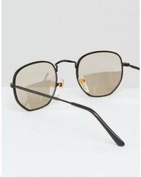 Lunettes de soleil noires Reclaimed Vintage