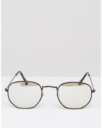 Lunettes de soleil noires Reclaimed Vintage