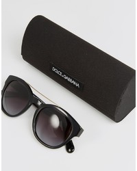 Lunettes de soleil noires Dolce & Gabbana