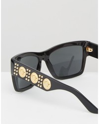 Lunettes de soleil noires Versace