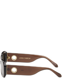 Lunettes de soleil olive Linda Farrow