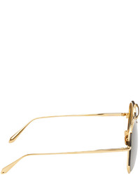 Lunettes de soleil olive Linda Farrow