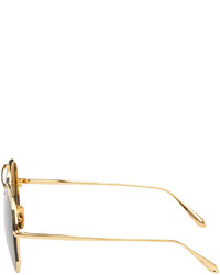 Lunettes de soleil olive Linda Farrow