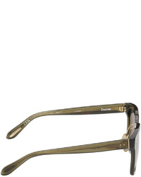 Lunettes de soleil olive Linda Farrow