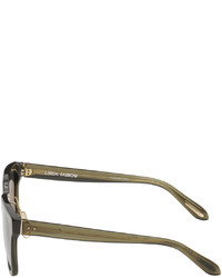 Lunettes de soleil olive Linda Farrow