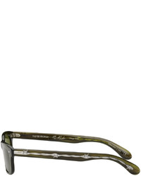 Lunettes de soleil olive Oliver Peoples