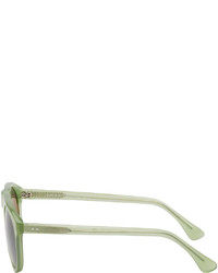 Lunettes de soleil olive Dries Van Noten