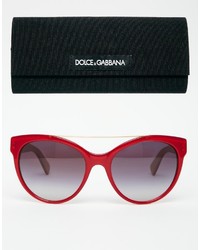 Lunettes de soleil rouges Dolce & Gabbana