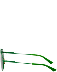 Lunettes de soleil vert foncé Bottega Veneta