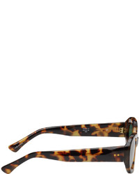 Lunettes de soleil vert menthe Dries Van Noten