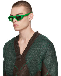 Lunettes de soleil vertes Bottega Veneta