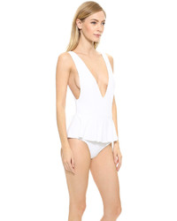 Maillot de bain une pièce blanc