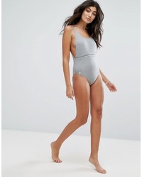 Maillot de bain une pièce gris rhythm