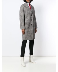 Manteau à carreaux gris Calvin Klein