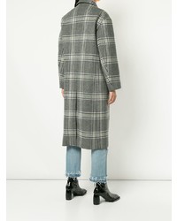 Manteau à carreaux gris Le Ciel Bleu