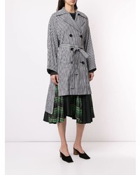 Manteau à carreaux gris Enfold