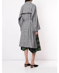 Manteau à carreaux gris Enfold