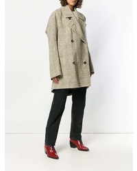 Manteau à carreaux marron clair Vivienne Westwood